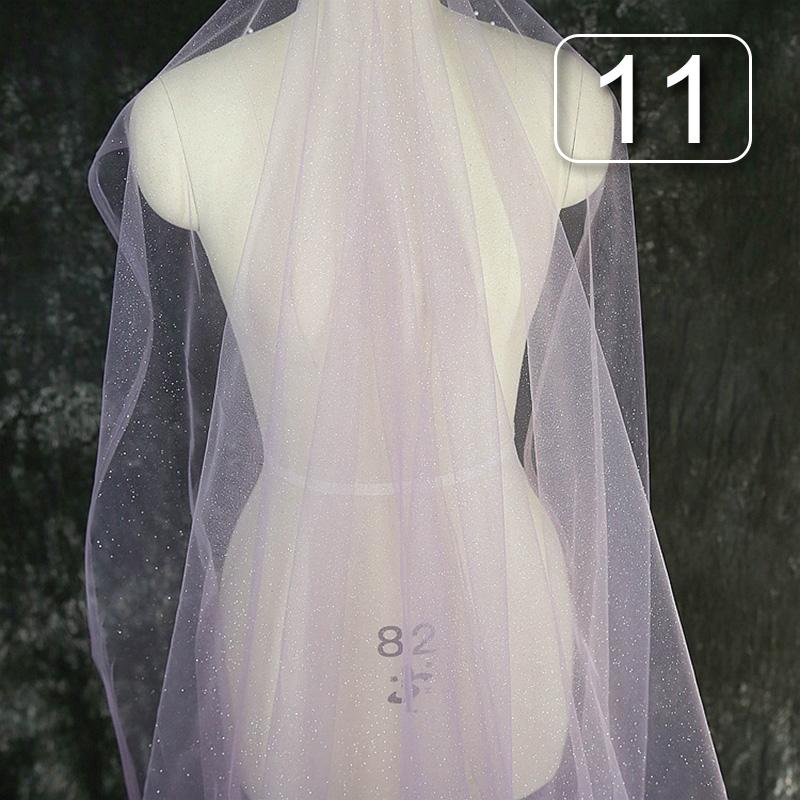 1 Meter glänzender feiner Puder-Tüllstoff, weicher Glitzer-Pailletten-Glitzer-Netzstoff für Party, Hochzeitskleid, Schleier, Hintergrundgarn