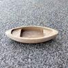 Handcrafted Wooden Fishing Boat Model Mini Canoe Vintage Ocean Landscape Decor Rustic Ornament for Home Office Desktop Gift