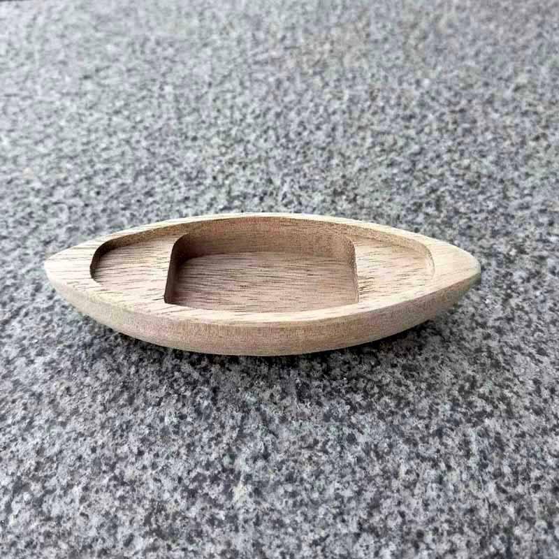 Handcrafted Wooden Fishing Boat Model Mini Canoe Vintage Ocean Landscape Decor Rustic Ornament for Home Office Desktop Gift