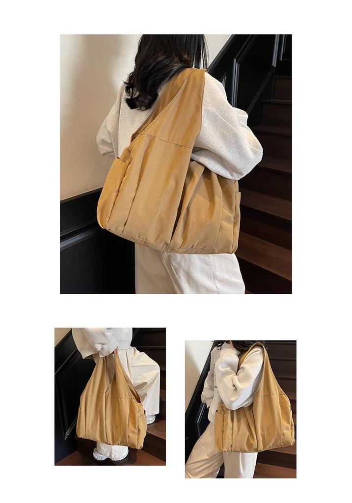 Nylon Large Capacity Multi-Pocket Gym & Travel Bag - Japanese Style Casual Shoulder Bag for Moms