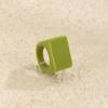 Temperament Geometric Square Ring Simplicity Ring New Colored Acrylic Ring