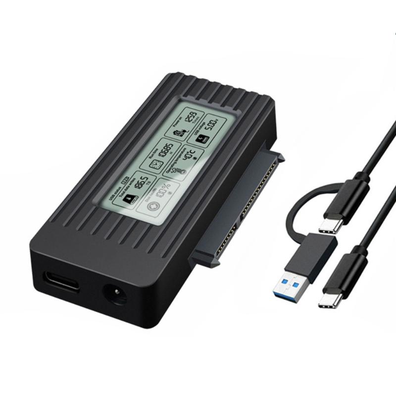 

Usb3.1 Hard Drive Case 2.5/3.5Inch Hard Drive Adapter Enclosure Led Display Drive Cable