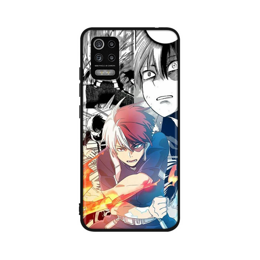 DT14 My Hero Academia Case for iPhone 16 15 Plus 14 13 12 11 Pro 8 7 6S 6 SE 5S X XR XS Max Realme C30 C33 C31 9I Huawei P30 Black Soft Cover