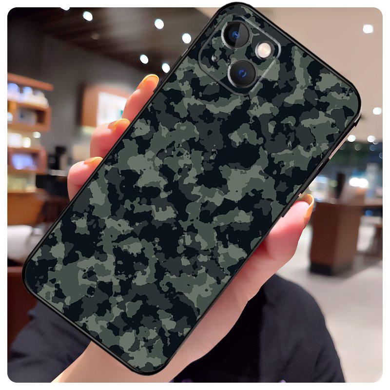 Military Army Camouflage Case For iPhone 17 Pro Max 15 14 13 11 12 16 Pro Max mini 15 16 Plus 16e 17 Air Phone Cover