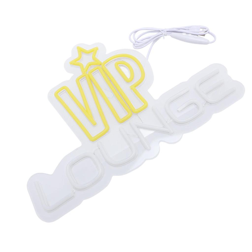 LED Neon Light VIP LOUNGE Lighting Sign for Wall Decoration Nightclub Bar Hotel Nail Salon 5V Power Interface