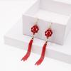 Lucky Lunar New Year Earrings Aesthetic Red Koi Dangle Earrings  Girls