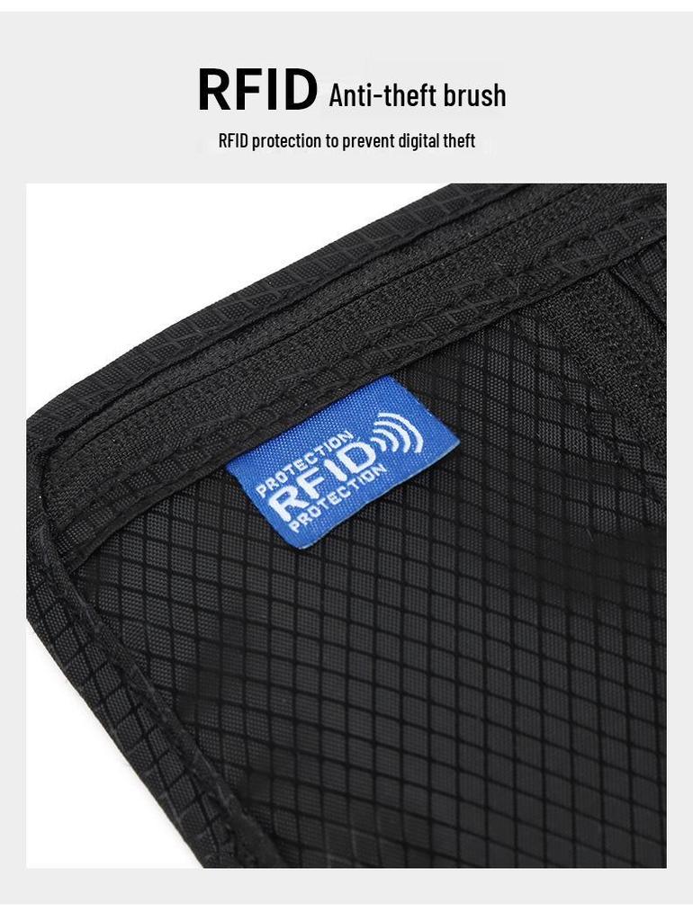 Transgraniczny uchwyt na paszport z RFID na szyję i ochraniacz na dokumenty