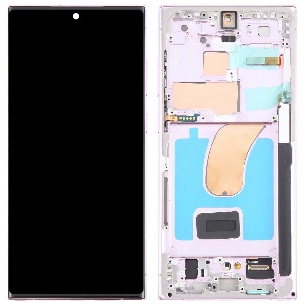Pour Samsung Galaxy S23 Ultra S918 Écran OLED Grade C et Assemblage Numériseur+Châssis (sans logo)