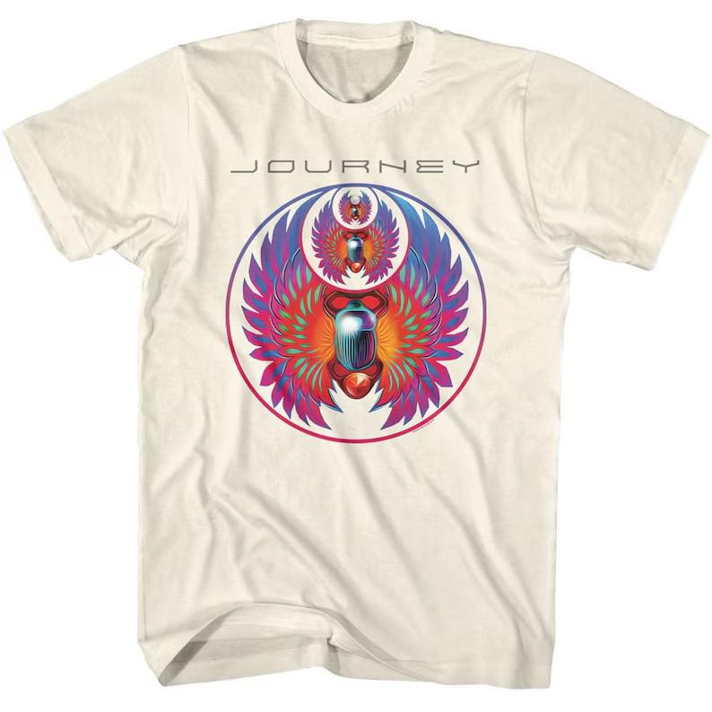 

Journey Band Shirt Scarabs Captured Album Vintage Graphic Tee S
