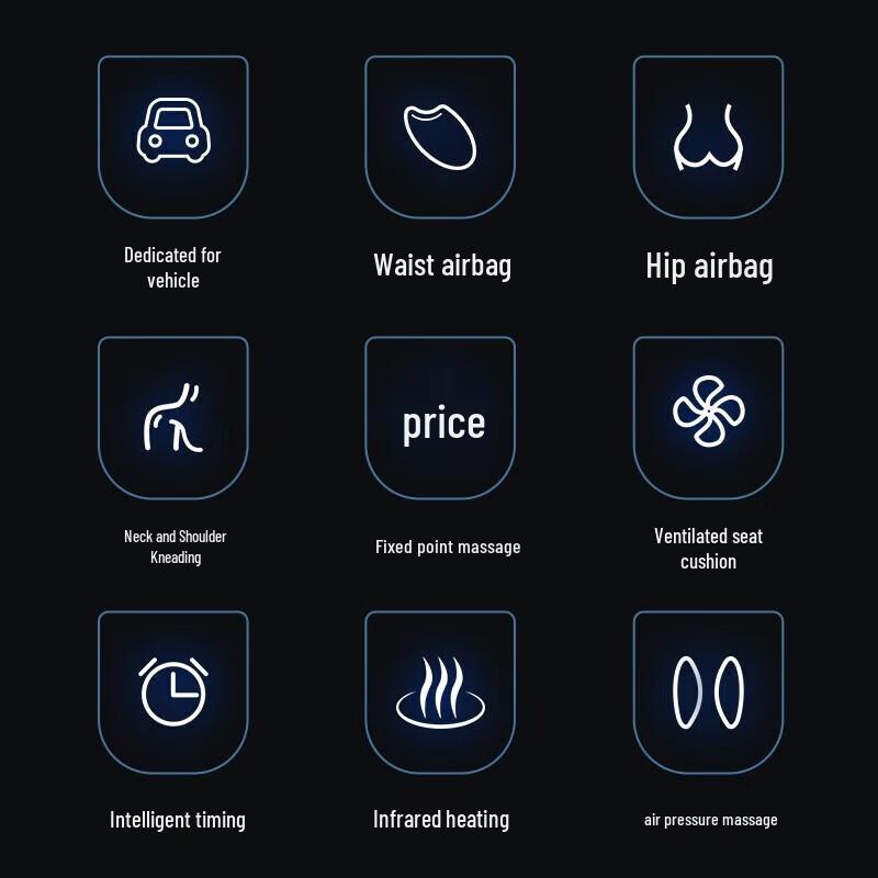 CLORIS Multifunctional Car & Home Electric Massage Cushion