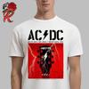 AC DC Band Concert Summer 2025 Europe Tour Poster Classic Men's and Women's T-shirt Parent-child Printed Short Sleeve