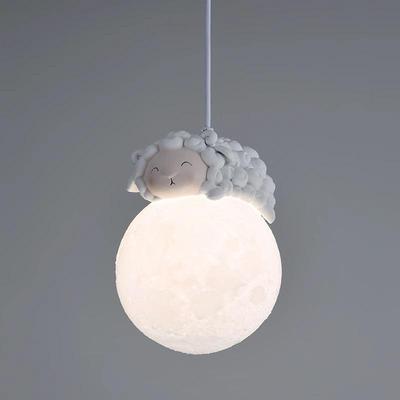 French Cream Little Lamb Chandelier - Creative Romantic Corridor and Bedroom Lighting Fixture.