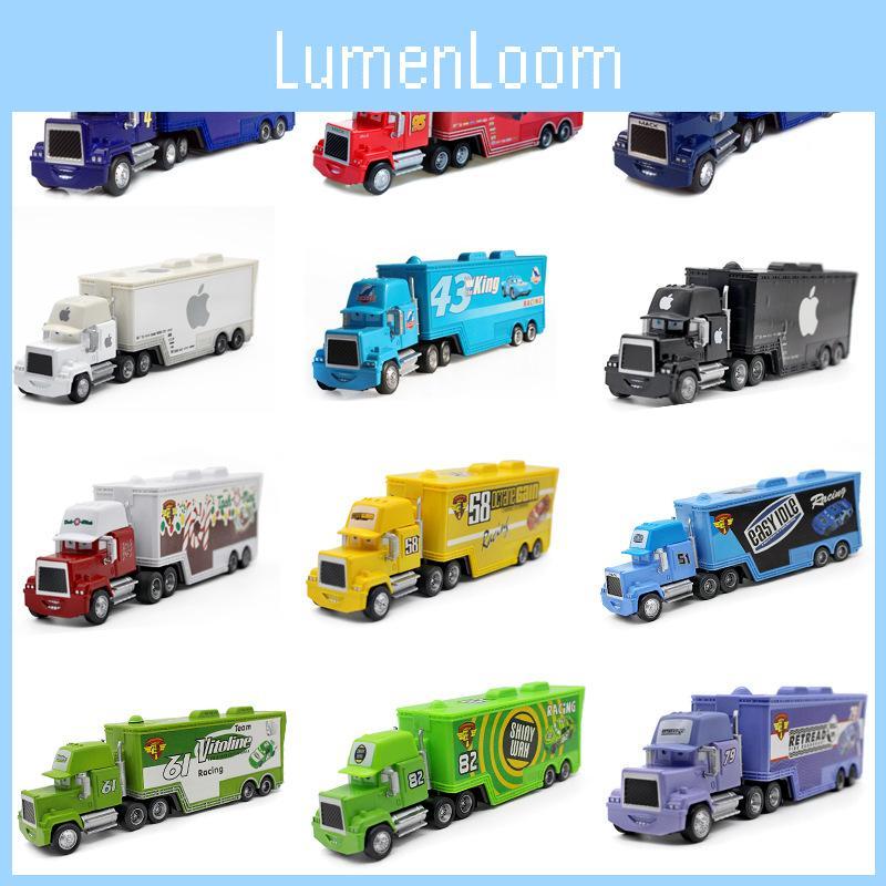 Colorful Cars Mack Lightning Mcqueen King Jackson Storm Racer Truck Toy For Kids