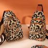Fashion Leopard Print Soft Leather Women's Chest Bag
