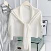 Thin Knitted Neck Wrap Cloak Triangle Scarf Simple Crochet Scarves  Clothes Decoration