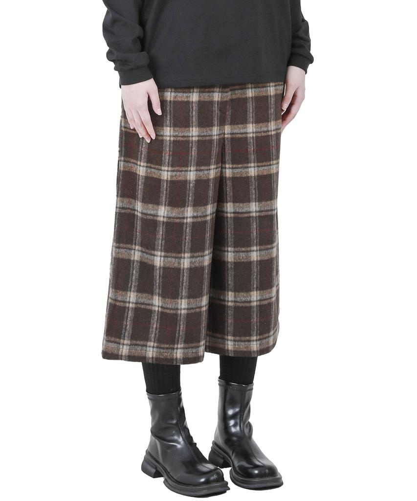KATHARSIS Belted Bermuda Shorts Brown Check One Size