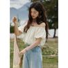 Mishow French Off-Shoulder Tencel Blouse