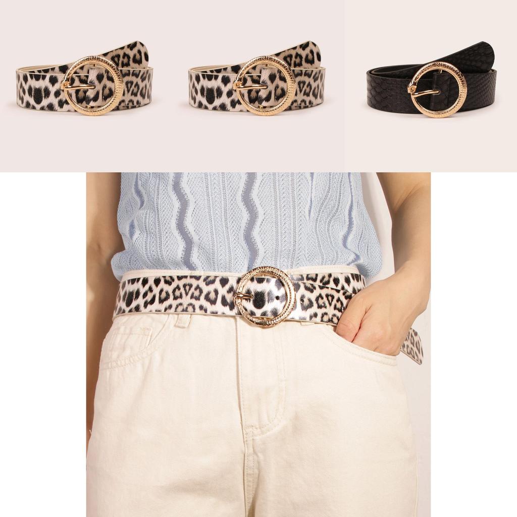 Animal Pattern Fashion Belt For Women With Alloy Clasp Suitable For Office And Casual Looks
