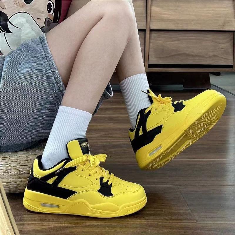 Dopamine Air Cushion Board Shoes Women's Tide Summer New Pair of Tongue Design Sense Student Versatile Casual Shoes