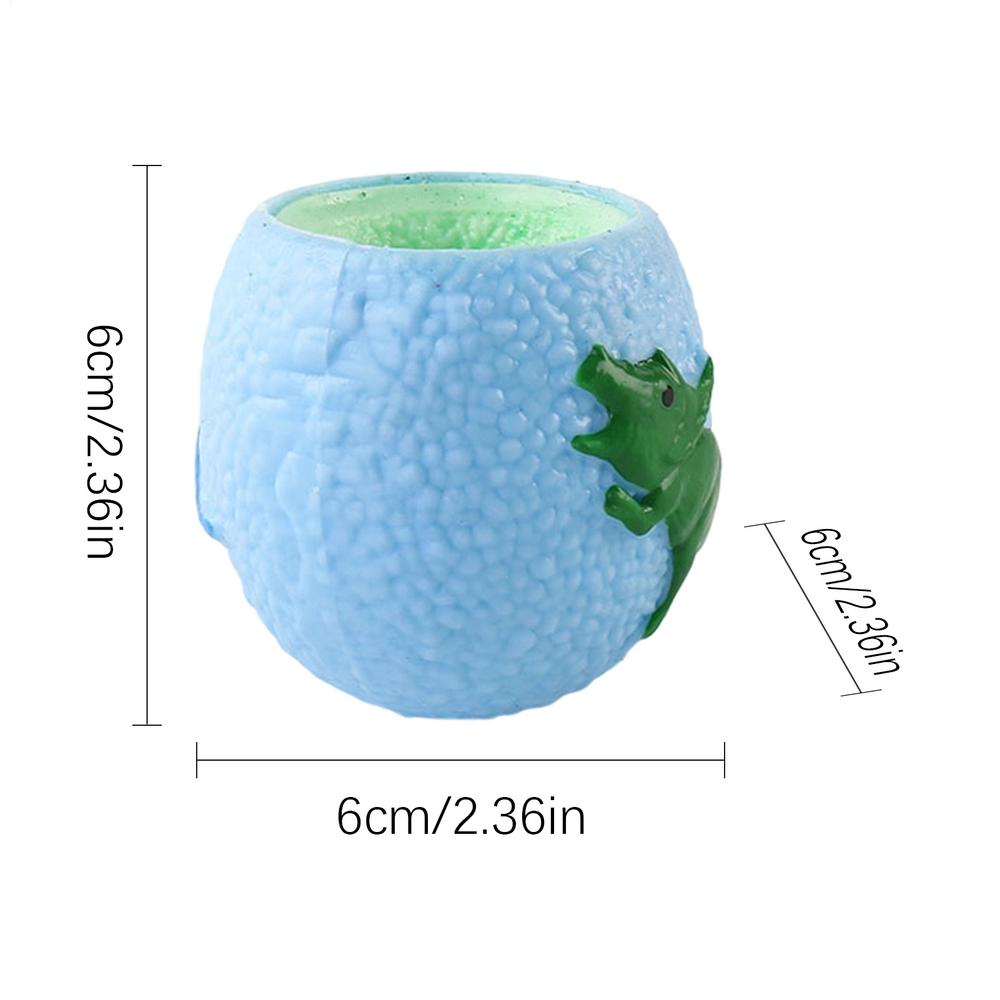 Stress-relieving Dinosaur Cup Squeeze And Play Prank Dinosaur Egg Novelty Funny Dinosaur Eggs Adults Dinosaur Squeeze Fidget Toy