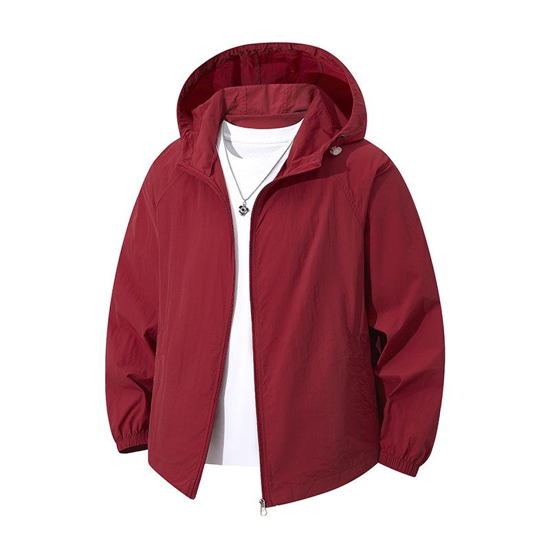 Giacca Invernale da Uomo Taglie Forti Multicolore Leggera Imbottita in Cotone con Cappuccio Staccabile