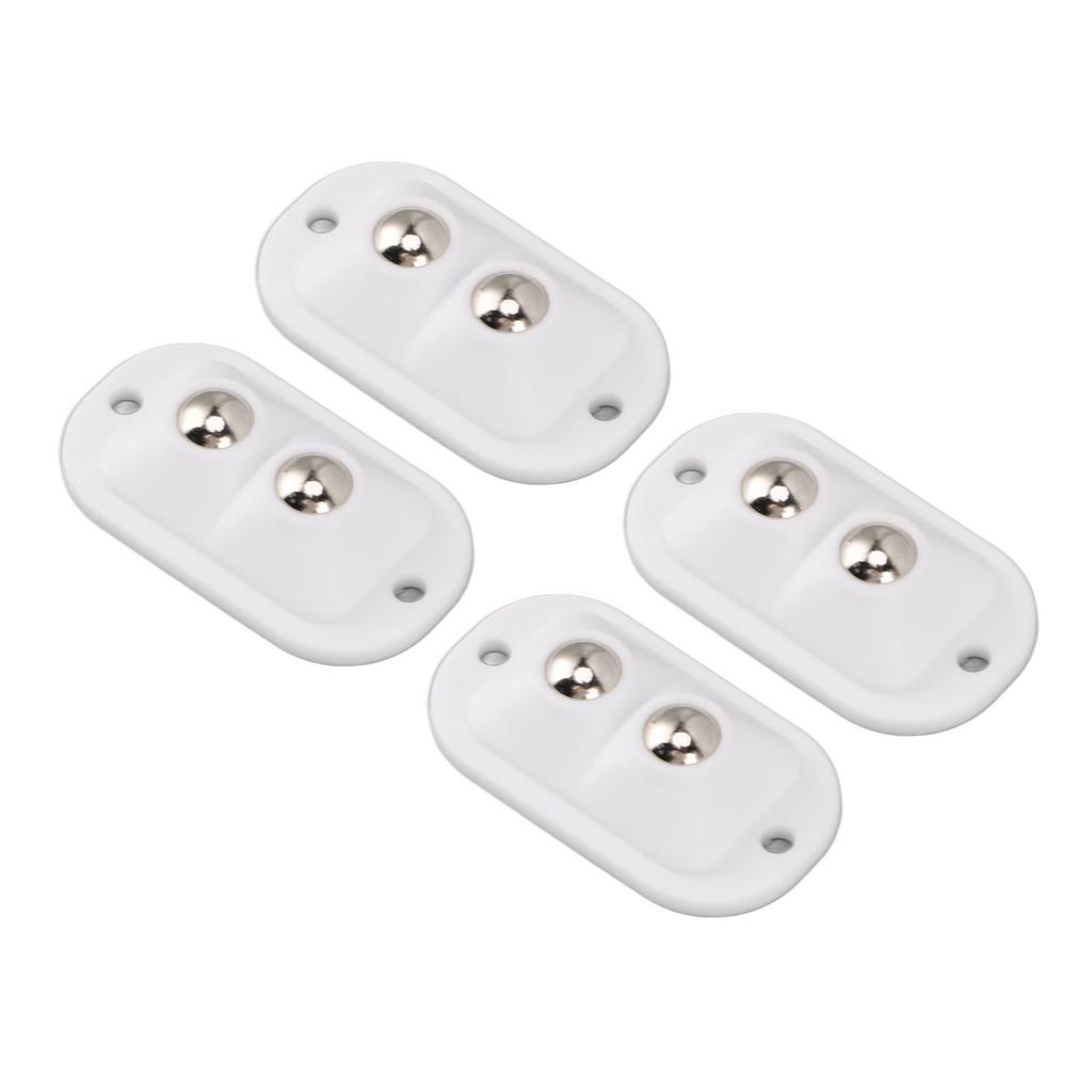 12pcs   Caster Wheels Self Adhesive Double Bead Labor Saving Quietly Moving 360 Degree Rotation   Pulley for Kitchen Appliances Furniture