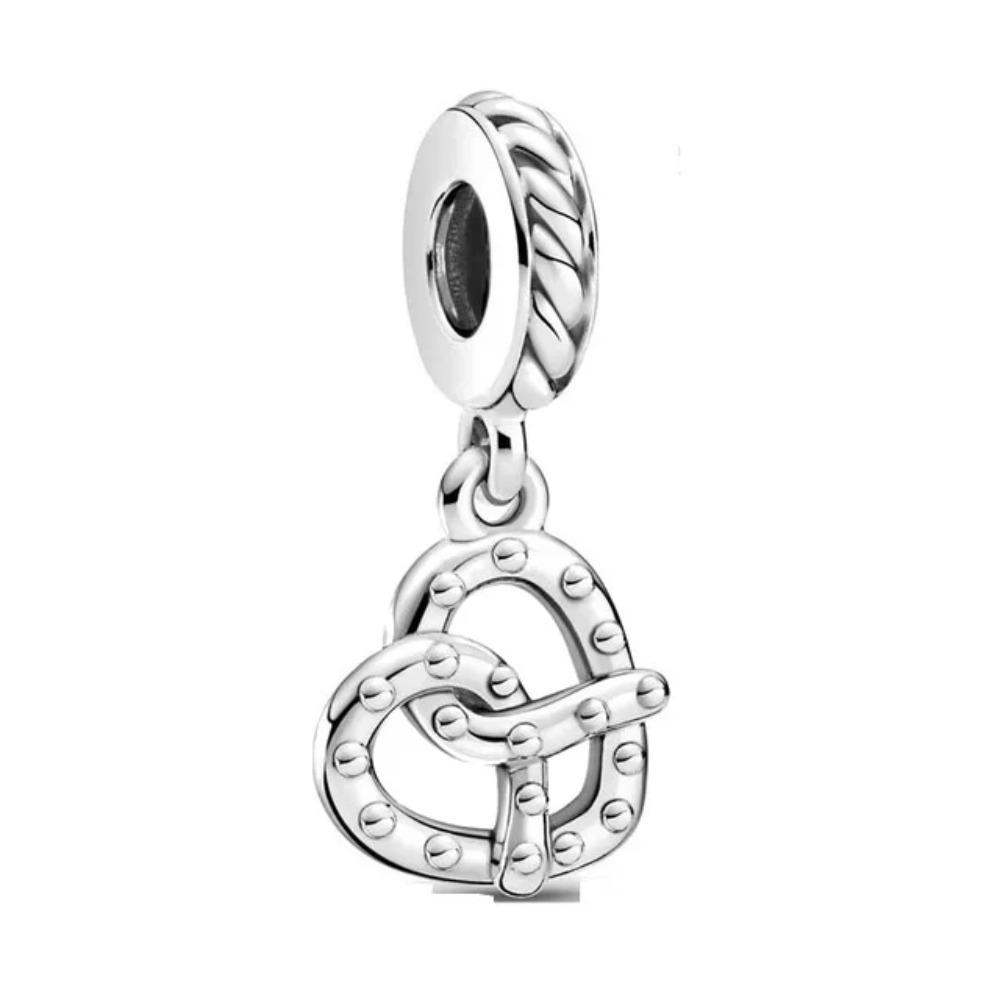 New Cupid Key Charm 925 Silver Bracelet Shining Bead DIY Women Jewelry Gift Party Accessories