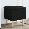 VidaXL Storage Bench, Chest with Lid, Shoe Bench with Seat, Living Room Stool, Modern, Black 42x42x46 Cm 835062