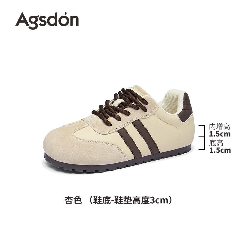Platform-soled German training shoes autumn new models are very good-looking classic and thin casual shoes 35