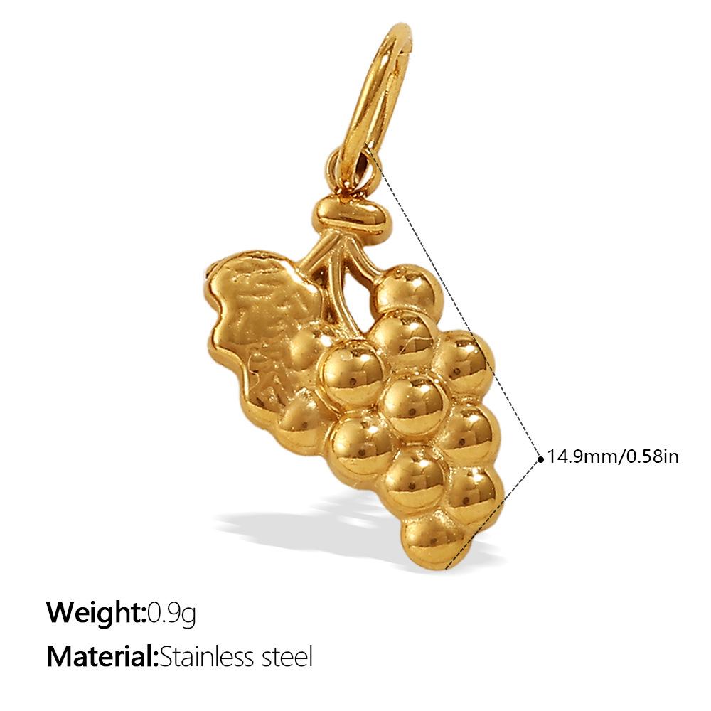 European and American creative gold mini DIY butterfly love pendant collection stainless steel plated 18K gold compact accessories