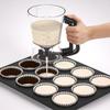 Handheld Pancake Batter Dispenser with Scale Drip-stopping Valve Cupcake Batter Dispenser Precise Control Large Capacity