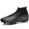 34-46 Masculino Baixo Tamanho Grande Chuteiras de Futebol com Travas Longas Antiderrapante Resistente ao Desgaste TPR Gramado Artificial Chuteiras de Futebol com Travas Longas para Crianças