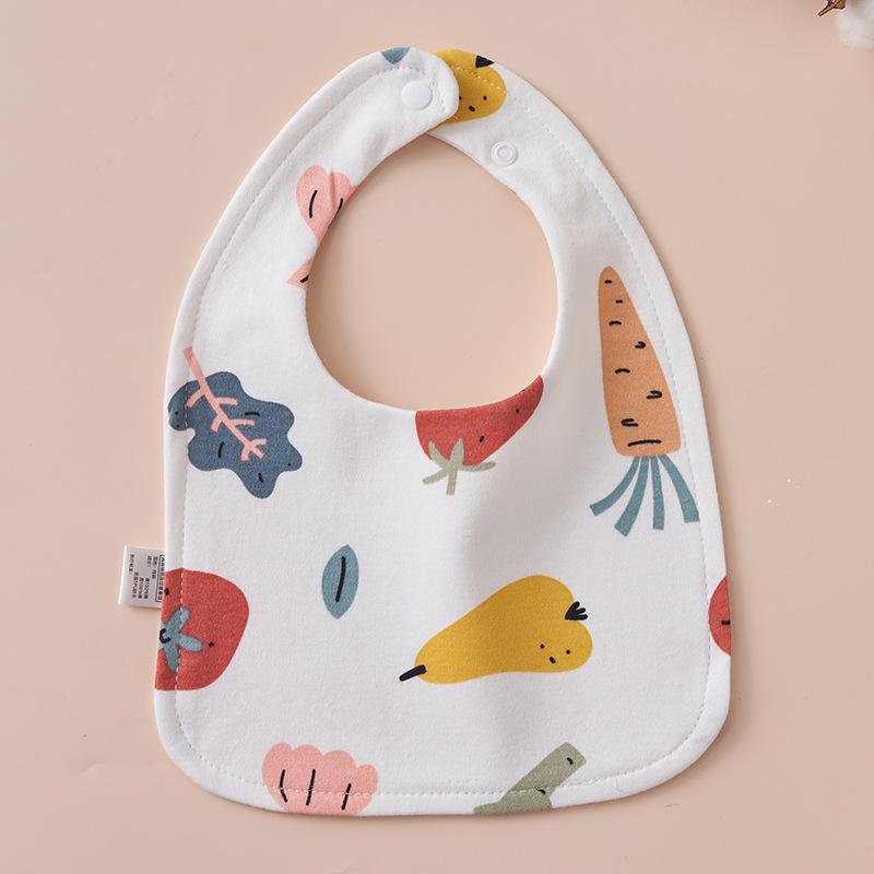 U-Shaped Pure Cotton Bib - Super Soft, Waterproof, Adjustable for Newborns, Ideal for Autumn/Winter
