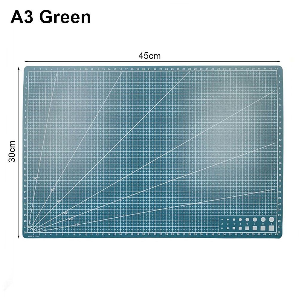Durable 1Pcs Manual Leather Craft Tool Cutting Mat Engraving Patchwork Sewing Cutting Board A3 A4 A5 PVC Workbench Pad Home DIY