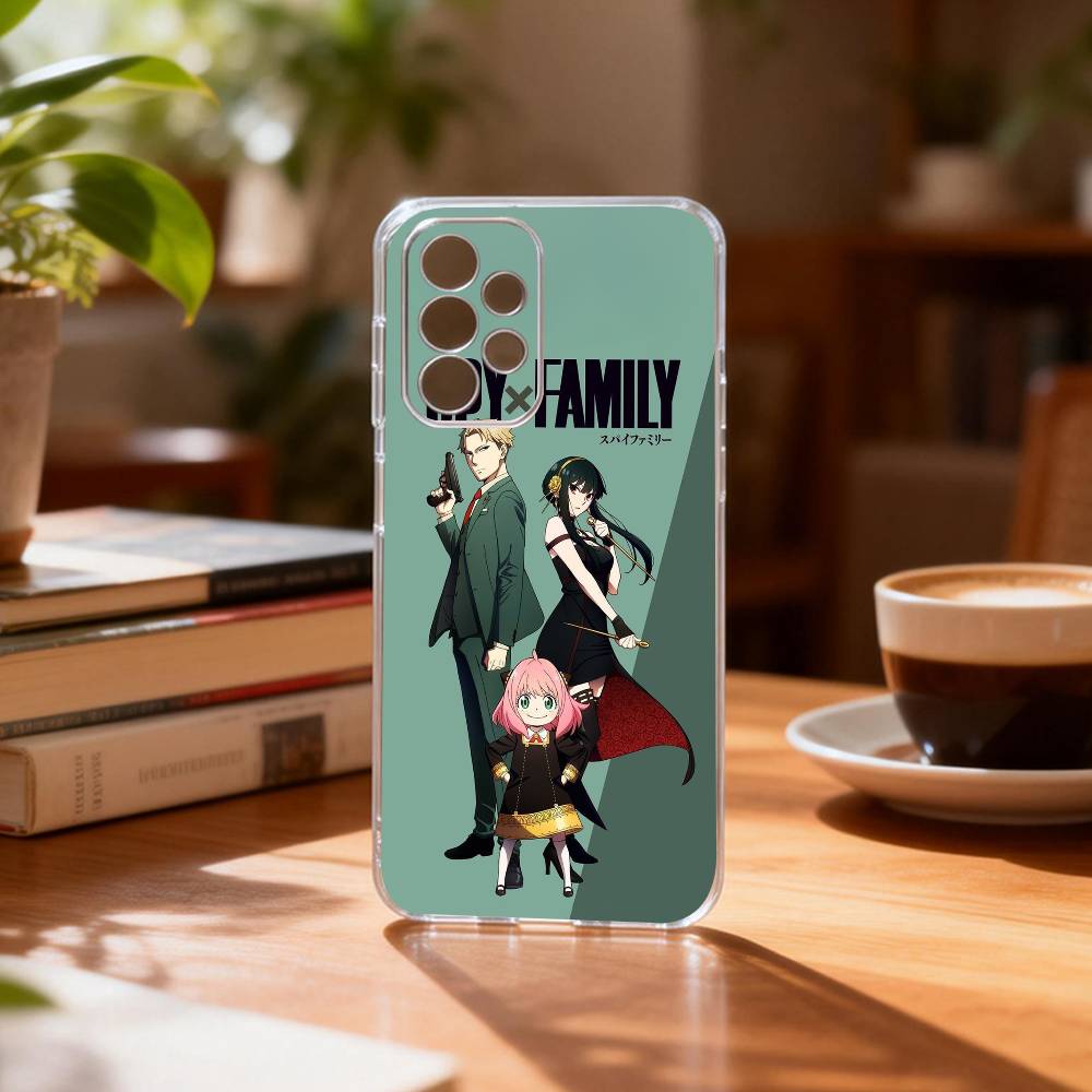 

Handsome cute SpyxF-Family-es Phone Case Transparent Silicone Soft For Samsung S25,S24,S21,S22,S23,S30,Ultra,S20,Plus,Fe Samsung S30Ultra5G