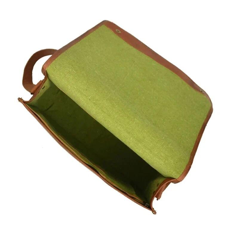 Bag Leather Messenger Satchel Shoulder Vintage Men ' Genuine Handbag Business