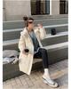 Women's Autumn and Winter Jacket Solid Color Hooded Mid-Length Thick Loose Women's Jacket 5 Colors
