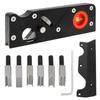 10-teiliges Hand-Fasenhobel-Set mit Hilfsanschlag, Tragbarer Kanten-Winkel-Handhobel für schnelles Holzbearbeitungs-Kantenbesäumen & Fasen