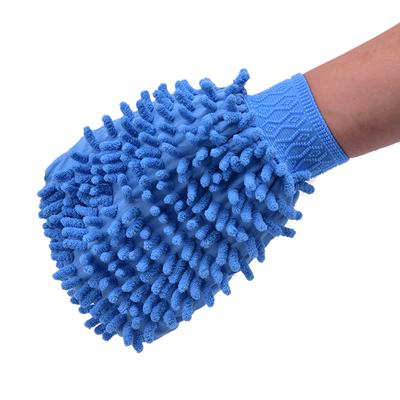 1 Peça Luva de Lavagem de Carro Fibra Ultrafina Chenille Microfibra Ferramenta de Limpeza Lavagem