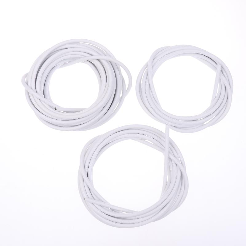 1 Sett Hvit PVC Stål Gardinskinne Tråd 2/3/5/6 Meter Gardin Fjærtau Med Kroker Øyer Veggopphengslinje