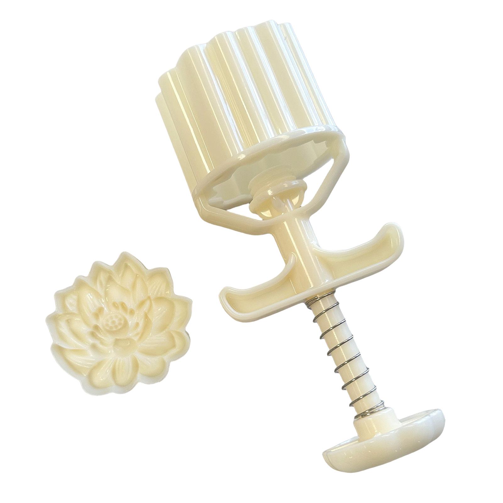 

Традиционная ручная форма для лунных пряников Элегантная цветочная тисненая форма для лунных пряников Красивая ручная выпечка штамп