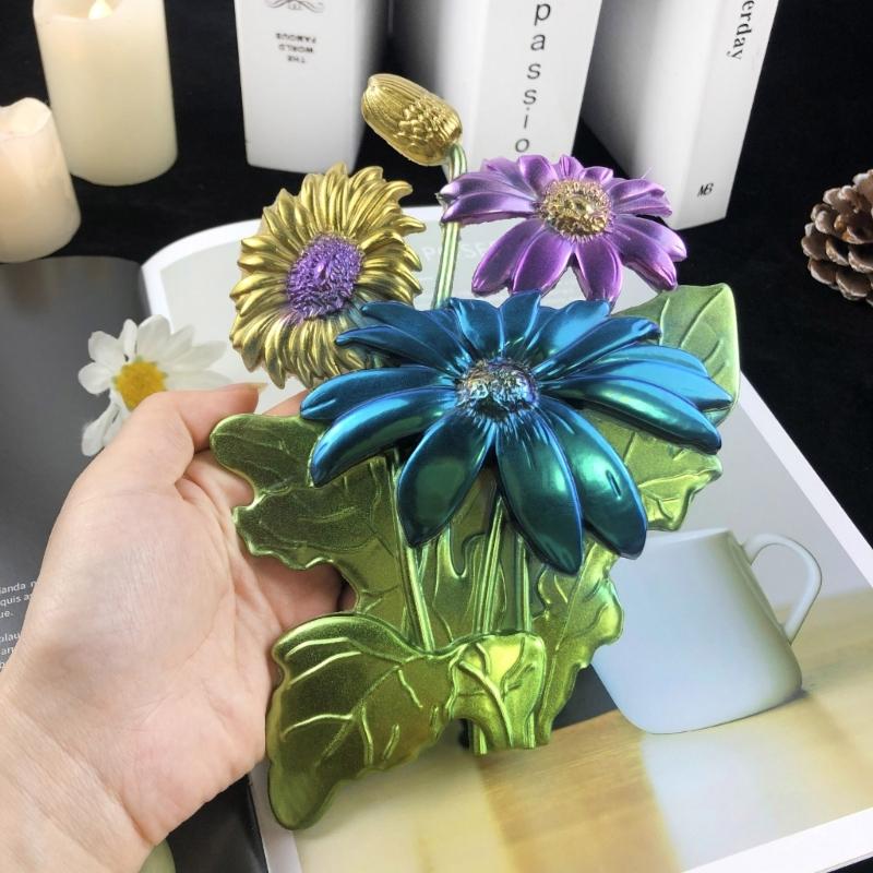 3D Sunflower Silicone Mold DIY Epoxy Resin Mold for Wall Desktop Decoration Hanging Pendant Concrete Plaster Mould Craft