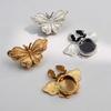 Butterfly Metal Shirt Cufflinks, Rhinestone Embellishments For Cuffs And Collar, And Rhinestone Button Covers