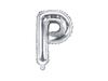 Balon Foliowy Litera "P" Srebrny 35 Cm