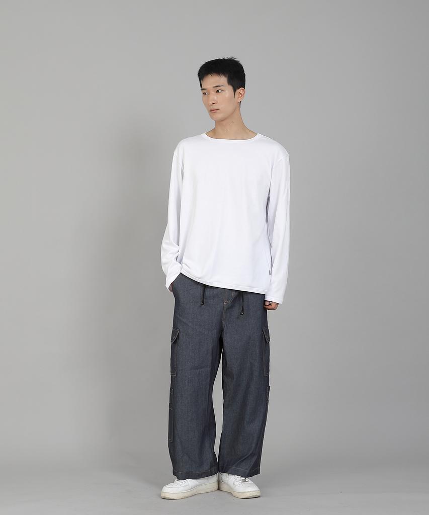 Seinteukeulu Plain R-Neck Sweatshirt Rrs-873 White