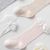 Mädchen Kniestrümpfe für 0-3 Jahre, Hübsche Rüschensocken Lange Socken für Bühnenauftritte und Partys