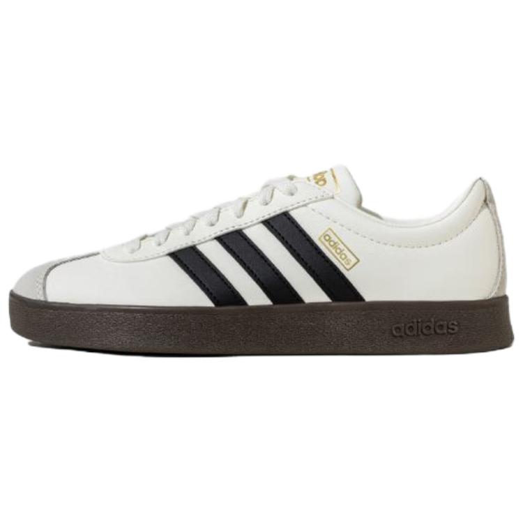 Adidas VL Court Classic Off White Black Brown Unisex Sneakers Cream Core-Black JQ1501