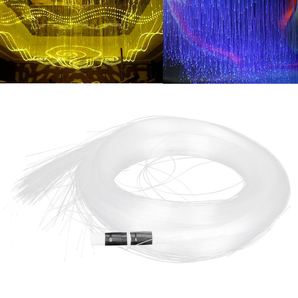200Pcs 3 Meters Optical Fiber Cable PMMA Plastic Glowing Optical Fiber Curtain Decoration