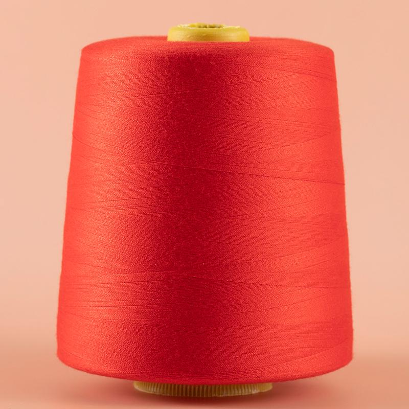 Large Spool Sewing Machine Thread - 8000 Yards, White & Black, 402 Pagoda, Fine for Clothes & Overlock Sewing