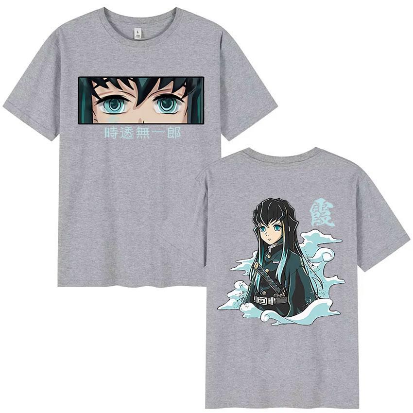 Anime Muichiro Tokito Graphic T Shirt Mens Women Clothing Retro Oversized T Shirts Summer O-Neck Short Sleeve T-Shirt Streetwear